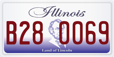 IL license plate B280069