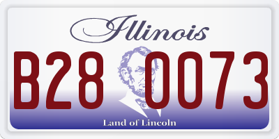IL license plate B280073