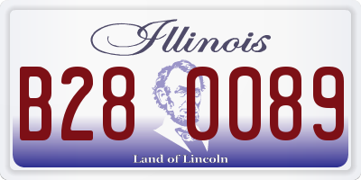 IL license plate B280089
