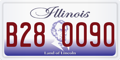 IL license plate B280090