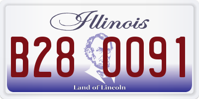 IL license plate B280091
