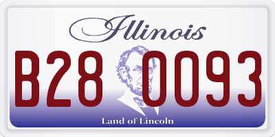 IL license plate B280093