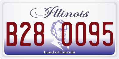 IL license plate B280095