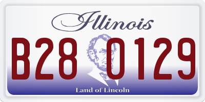 IL license plate B280129