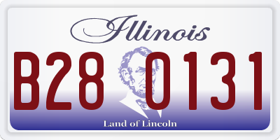 IL license plate B280131
