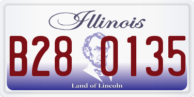 IL license plate B280135