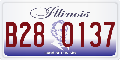 IL license plate B280137