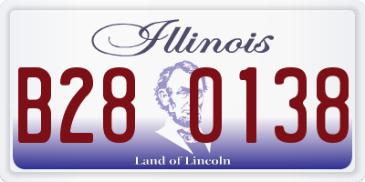 IL license plate B280138