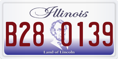 IL license plate B280139