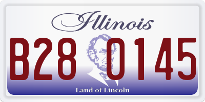 IL license plate B280145