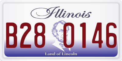 IL license plate B280146