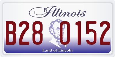 IL license plate B280152