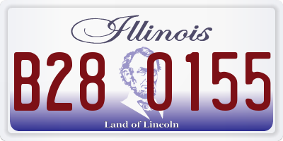 IL license plate B280155