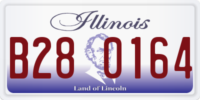 IL license plate B280164