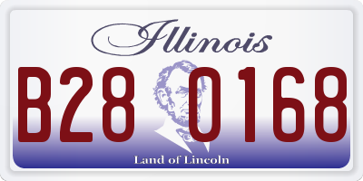 IL license plate B280168