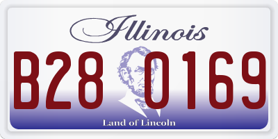 IL license plate B280169