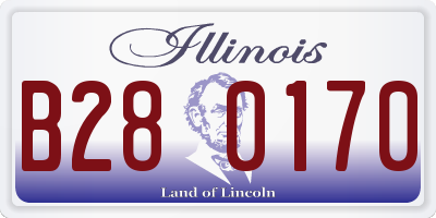 IL license plate B280170