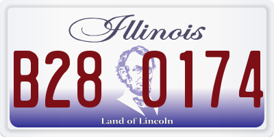 IL license plate B280174