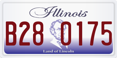 IL license plate B280175