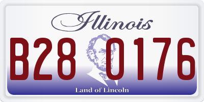 IL license plate B280176