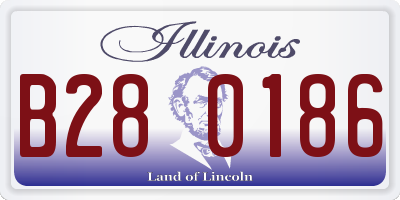 IL license plate B280186