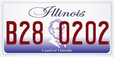 IL license plate B280202
