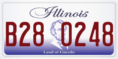 IL license plate B280248