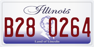 IL license plate B280264