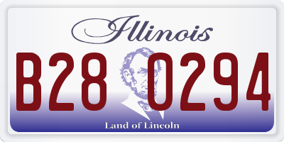 IL license plate B280294