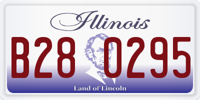 IL license plate B280295