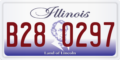 IL license plate B280297