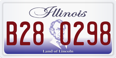 IL license plate B280298