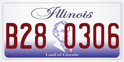 IL license plate B280306