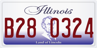 IL license plate B280324