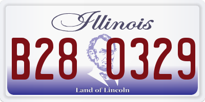IL license plate B280329