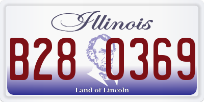 IL license plate B280369