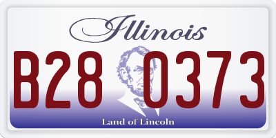 IL license plate B280373