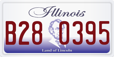 IL license plate B280395