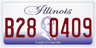 IL license plate B280409