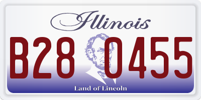 IL license plate B280455
