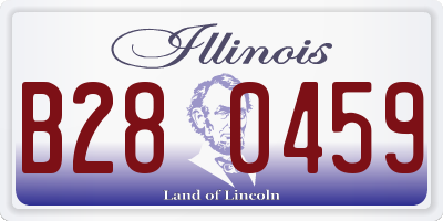 IL license plate B280459