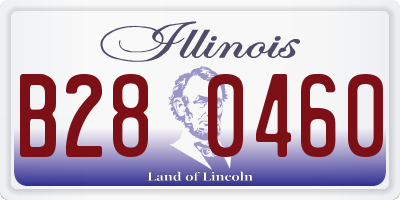 IL license plate B280460