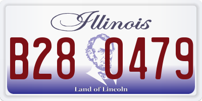 IL license plate B280479