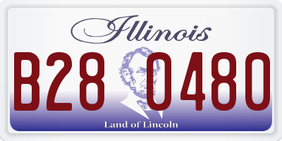 IL license plate B280480