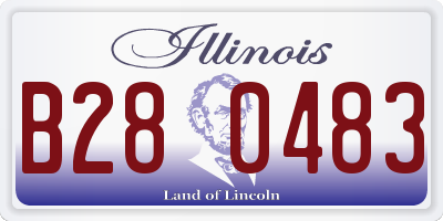 IL license plate B280483