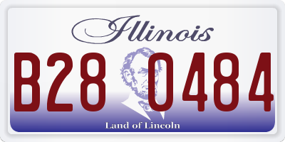 IL license plate B280484
