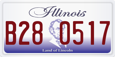 IL license plate B280517