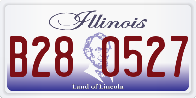 IL license plate B280527
