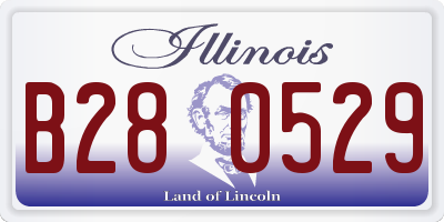 IL license plate B280529