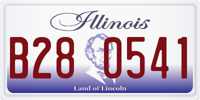 IL license plate B280541